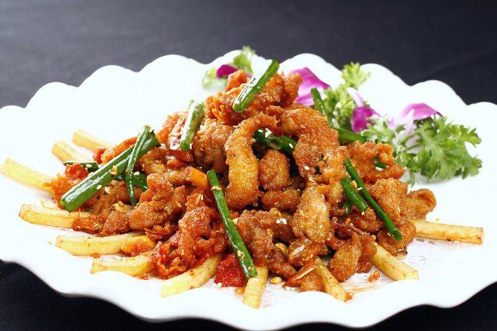 薯条飘香鸡