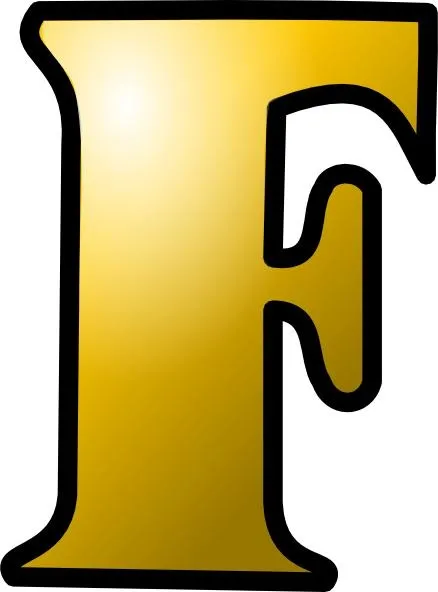 字母F PNG免抠(438x592)