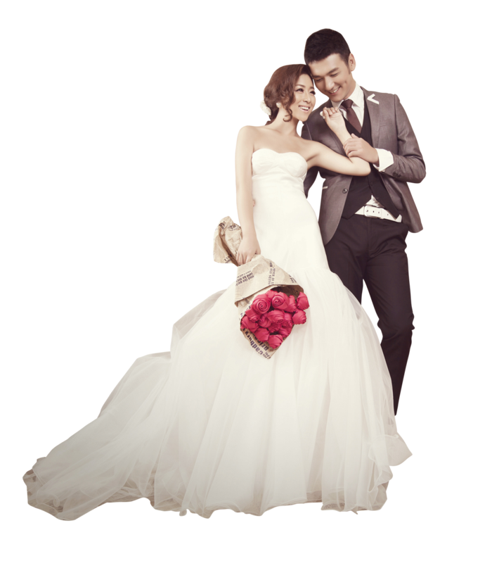 婚纱卡通人物婚礼白纱结婚婚纱摄影手绘
