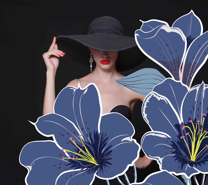 北欧美女装饰画 