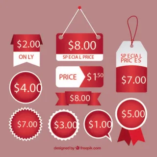 免抠促销打折标签