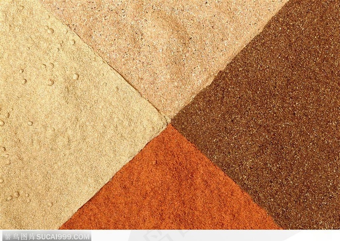 食物背景-碾磨后的香料