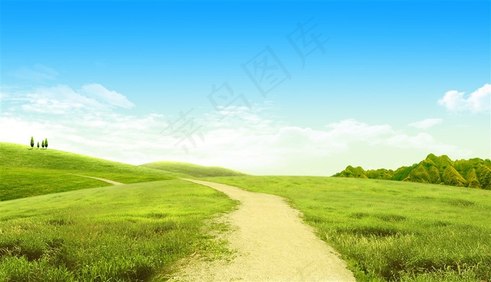美丽的小路景色