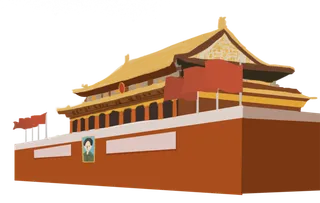 *建军节建党国庆节党建元素图片 卡通手绘PNG透明免扣PS素材