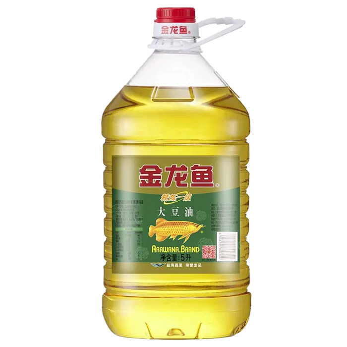 金龙鱼大豆油5升 (2)超市商品白底图免抠实物摄影png格式图片透明底