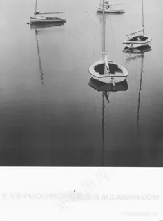 湖畔船高清风景画装饰画