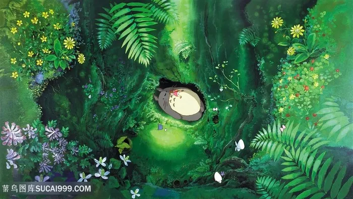 唯美龙猫场景