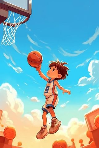 儿童篮球运动球类背景