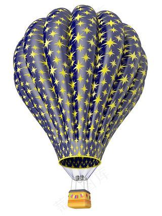 美丽的热气球设计素材高清图片