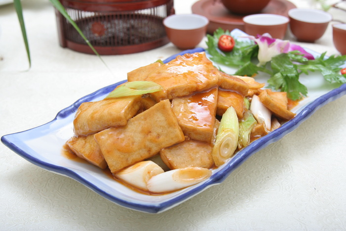 葱烧豆腐 10