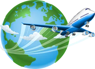 航空飞机旅游卡通