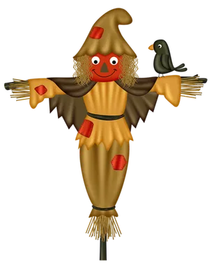 稻草人卡通现代农业