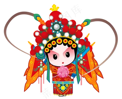 [京剧国粹]国粹京剧Q版全套PNG动漫刀马旦