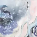 水纹流川水粉水墨水彩晕染背景图片