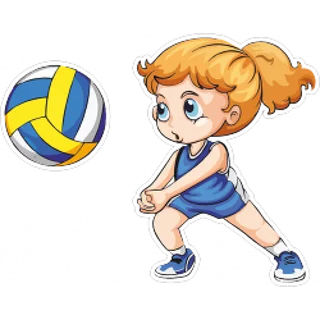 打排球女孩