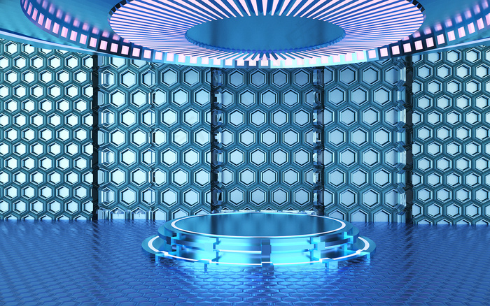 C4D电商场景模型渲染背景