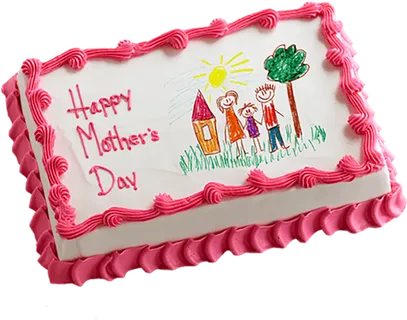 方形蛋糕素材母亲节主题