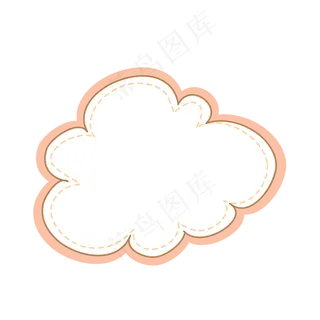 卡通边框 卡通彩色框  手绘对话框 可爱边框 免抠