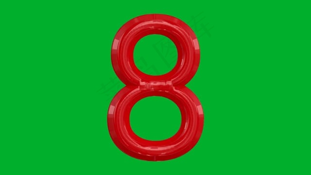 数字, 环形, 绿色, 屏幕