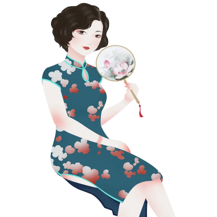 传统旗袍美女 (30)