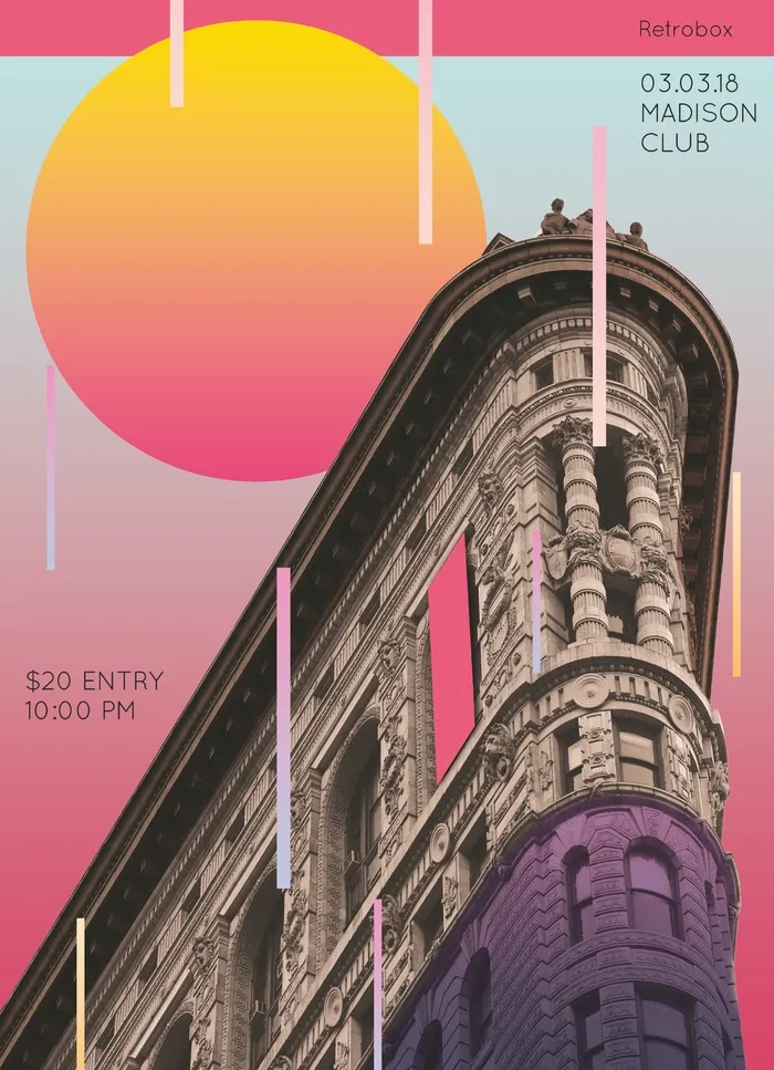 动感海报素材psd模版下载