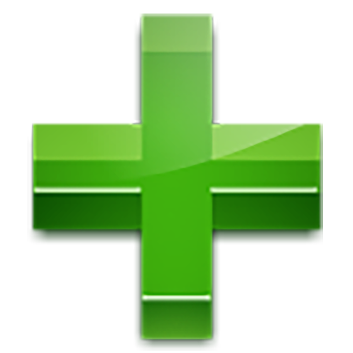 绿色十字卡通