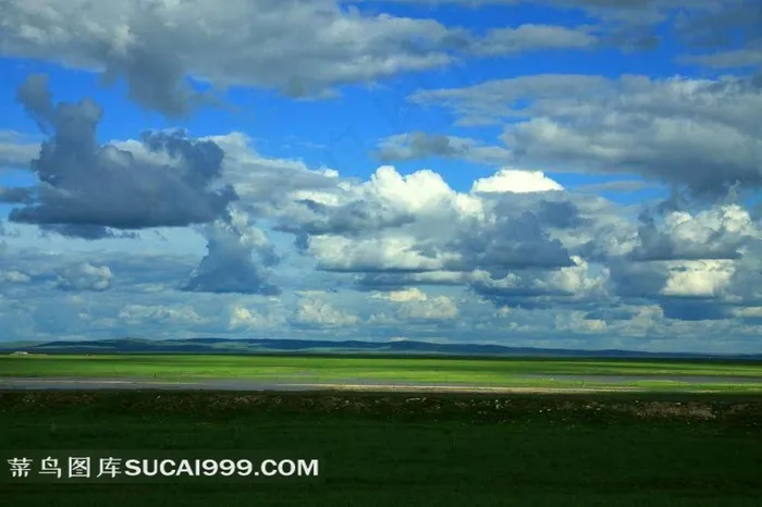 内蒙古呼伦贝尔草原风景素材