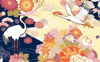 中国风古风国潮祥云旭日背景