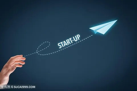 商务飞翔的纸飞机高清图片