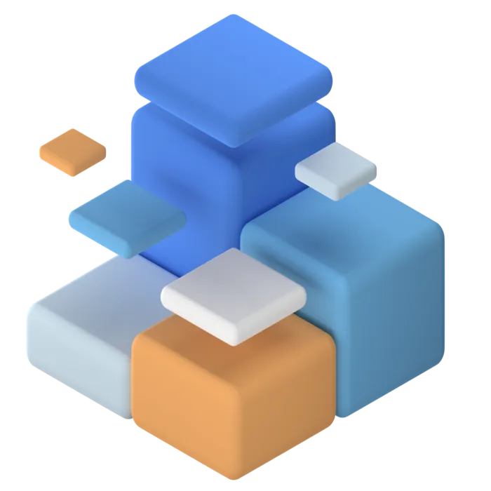 方块简约3D数据png图标素材