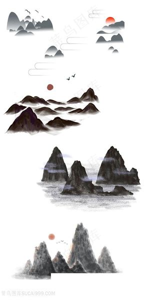 水墨山水国画插图