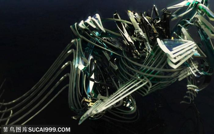 炫彩金属科技PPT背景素材