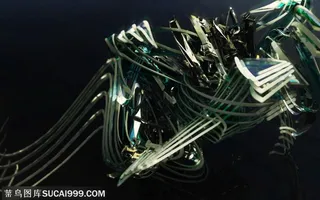 炫彩金属科技PPT背景素材