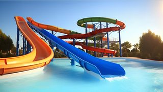 水上乐园夏季假期水上乐园摄影图 (3)