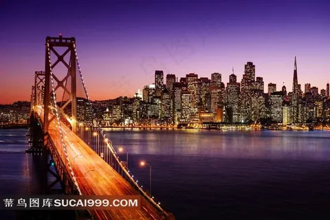 都市桥梁摄影图片