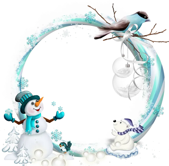 边框雪人圣诞节