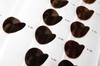 染发色板高清图片