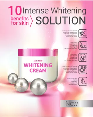 化妆品使用说明书彩妆科幻底图