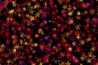 多彩星星图案背景图片