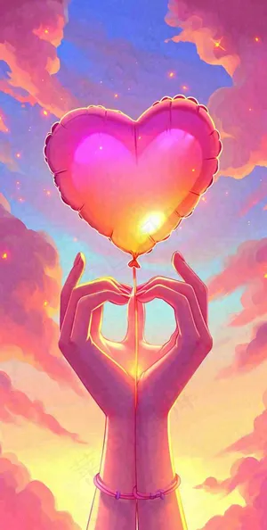 浪漫爱心情人节粉色爱情关爱