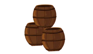 免抠水桶卡通插画素材