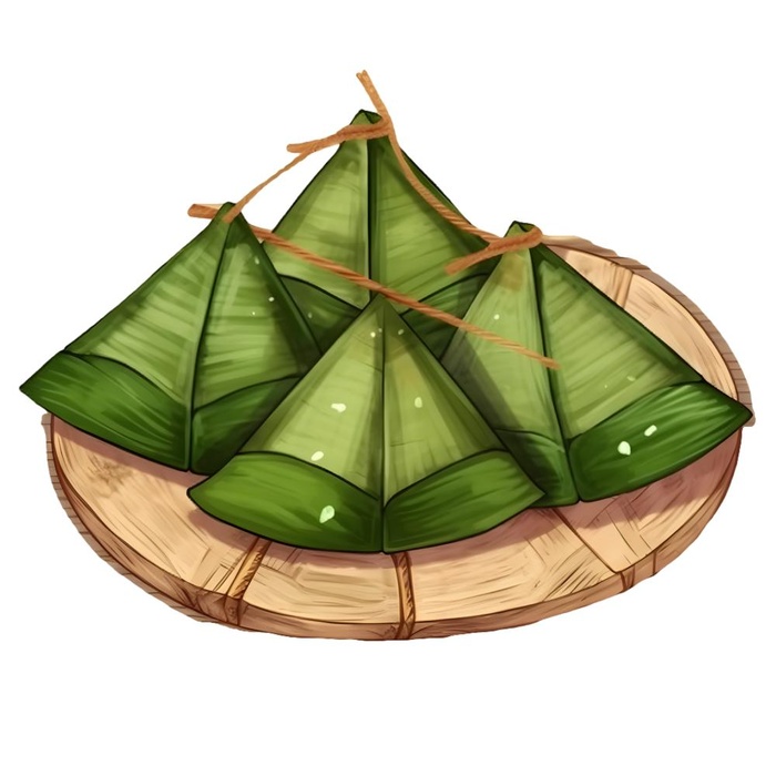 粽子绿叶免抠(1900x1900)
