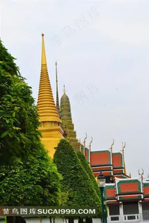 泰国 曼谷 大皇宫 佛塔 泰国 曼谷 大皇宫 佛塔