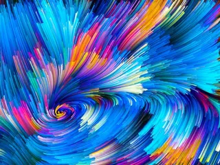 炫彩线条时尚背景图