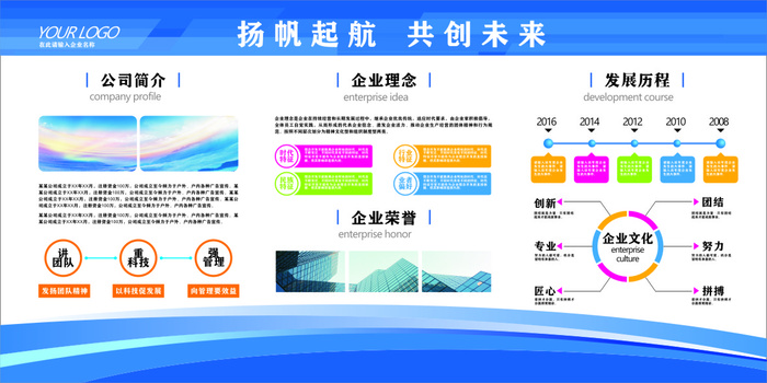 杨帆启航  共创未来cdr矢量模版下载