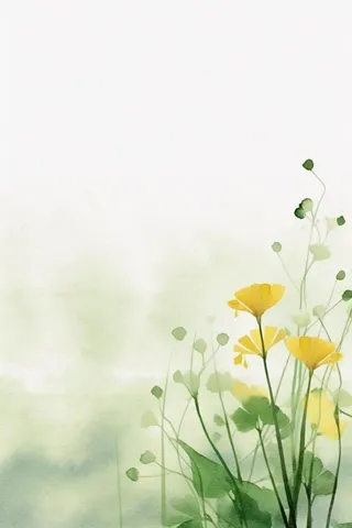 简约水墨绿色国风背景