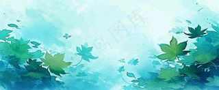 夏天湖面落叶荷花荷叶水面仰视，夏至小暑大暑