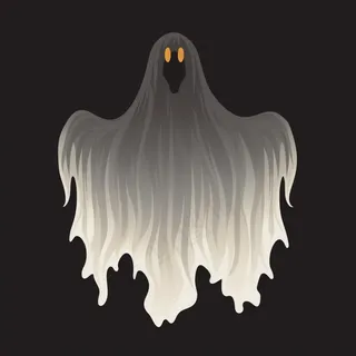 幽灵鬼怪恐怖卡通插画