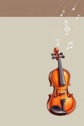 小提琴培训简约报名宣传海报背景