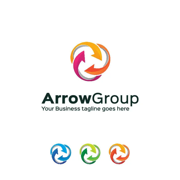 图标标识标志立体几何图形企业商标VI品牌LOGO设计模板AI矢量素材ai矢量模版下载